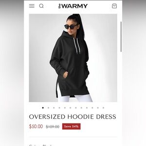 NWT Black Warmy oversized hoodie dress
Black. Size small
